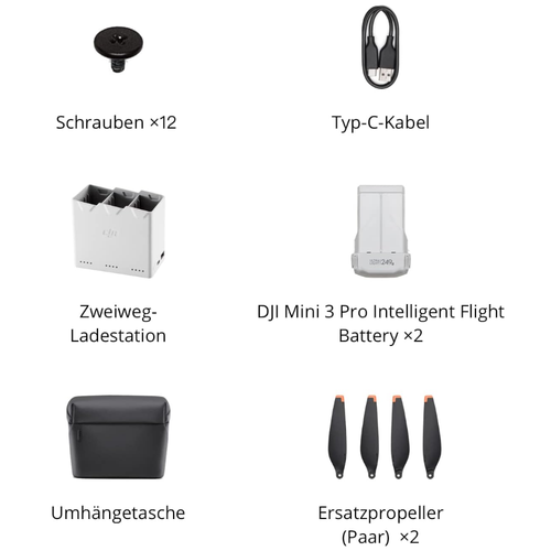 DJI Mini 3 Pro Fly More Zestaw z akumulatorami Stacja ładująca Śmigło Torba Kabel ładujący - Zdjęcie 2 z 2
