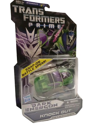 Transformers Prime Dark Energon Decepticon Knock Out Snap On Battle Spear Figure