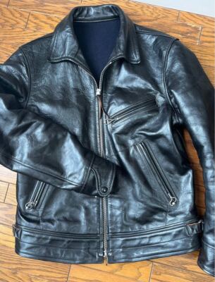 Used Freewheelers Mulholland Leather Jacket Size 42 Black Used Freewheelers Mulholland Leather Jacket Size 42 Black