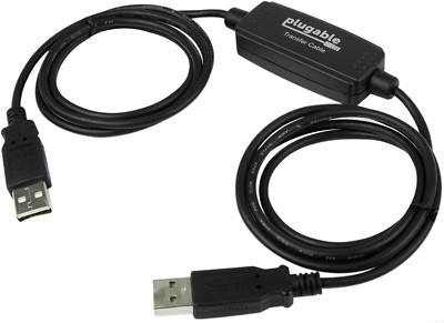 Dilwe USB 3.0 Data Transfer Cable, PC to PC Data File Transfer Bridge, Keyboard
