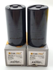 Lot of 2 Titan Pro TMJ130 Motor Start Capacitors 130-156 MFD 110-125 VAC Round