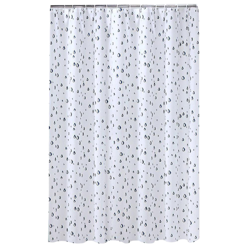 PEVA Shower Curtains 180 x 180 cm With 12 Plastic Hooks eBay