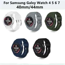 For Samsung Galaxy Watch 4 5 6 7 Armor Protective Case Band Strap Cover 40/44mm