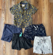 baby Toddler boys summer clothes. 12 months. cat  jack, art class, lot of 5