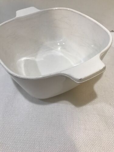 #2 Corning Cornflower Blue 1 3/4 Quart Square Covered Casserole with Fin Lid - Picture 4 of 9