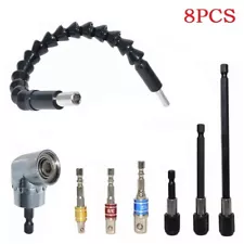 High Quality Hex Shank Socket Drill Adapter Right Angle 8 Pcs/set A Good Helpe