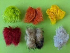 Lot of Fox Fur Pieces, Multiple Colors - Fly Tying