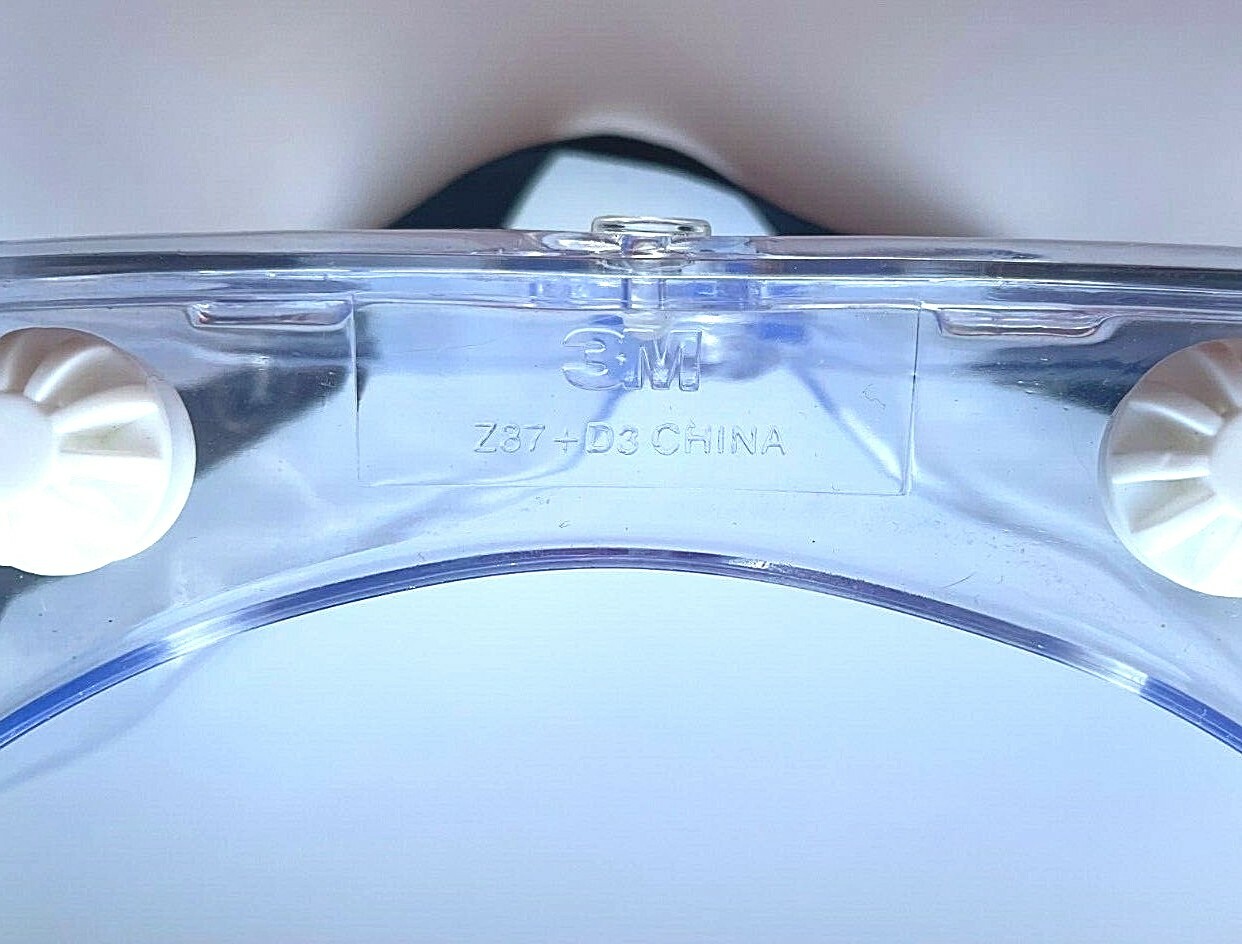 3M ANSI Z87+D3 Chemistry Goggles Splash Droplet Safety Clear Lens Frame Glasses eBay