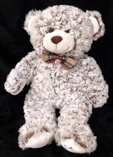 FAO Schwarz Teddy Bear Brown Swirls Bow Tie Bears That Care Plush