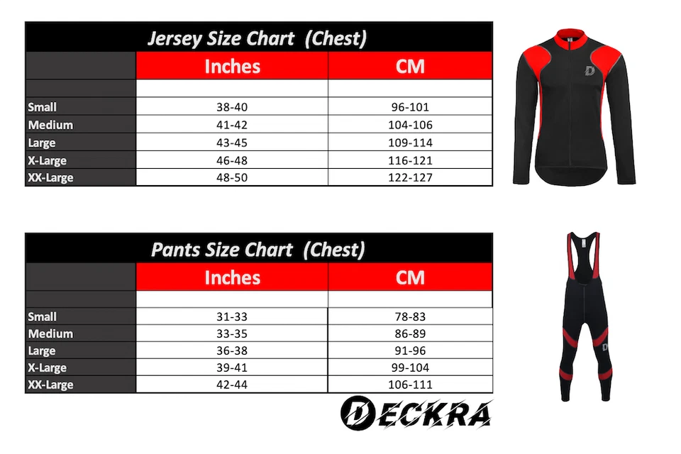 Deckra Hombre Disfraz de Ciclismo Invierno Bicicleta Jersey Térmico | Conjunto de Medias Baberas Foto 2 de 2