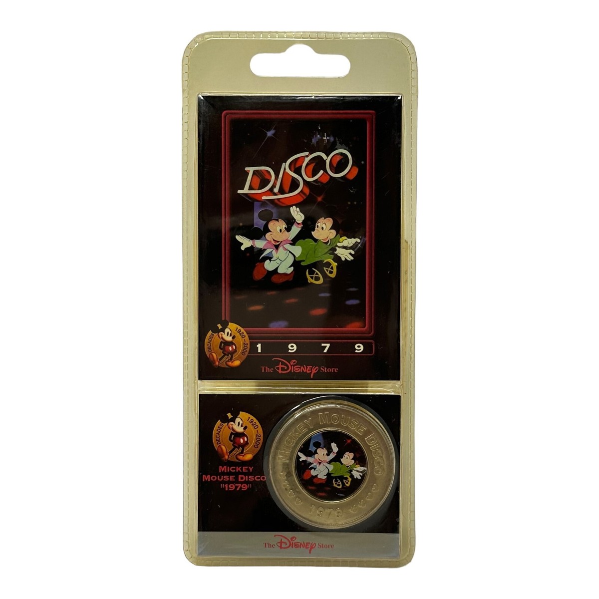 VTG (5) Disney Decades Coin #8 Peter Pan #9 Disco #11 Pluto #22