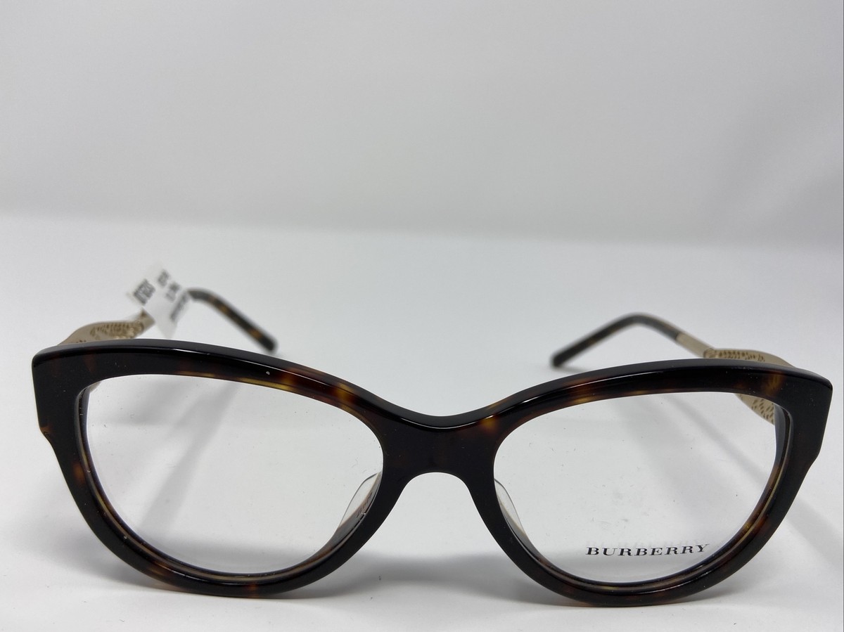 BURBERRY EYEGLASSES FRAME B2210-F 3002 53-17-140 TORTOISE/GOLD