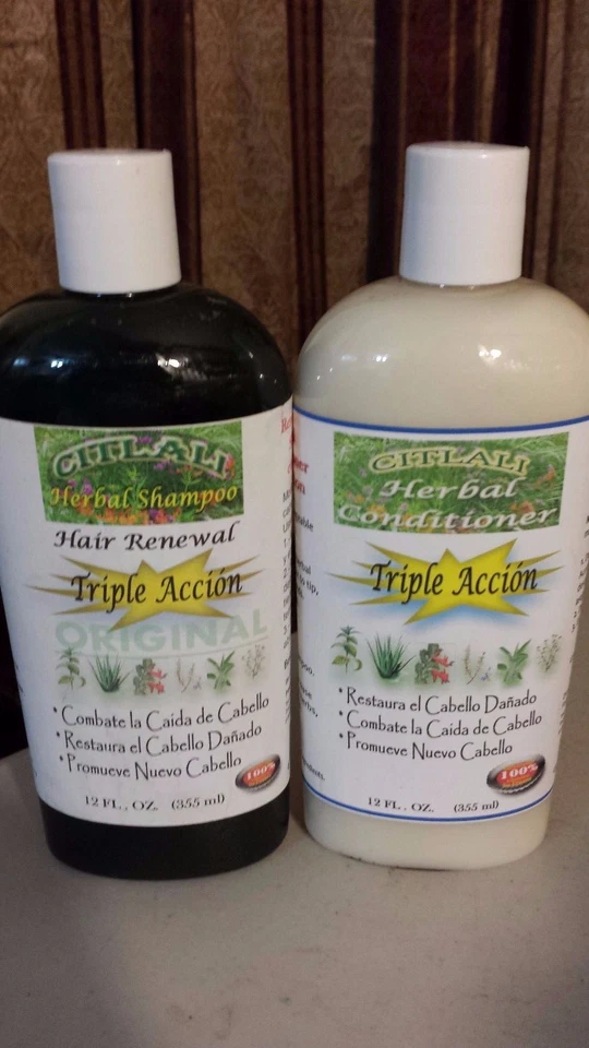 CITLALI CHAMPÚ HERBAL Y CONDIT.12 FL OZ EA UNISEX ORIGINAL TODO TIPO DE CABELLO Foto 2 de 4
