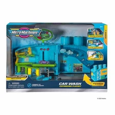New Micro Machines Car Wash Expanding Playset Series 1 w/ Exclusive Car