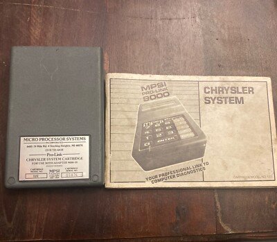 Micro Processor Systems MPSI Pro-Link Chrysler System Cartridge Model No. 122