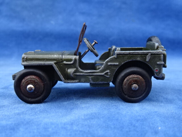 B631 Vintage Dinky 80B Jeep Hotchkiss Willys Khaki 1:43 Meccano Militär