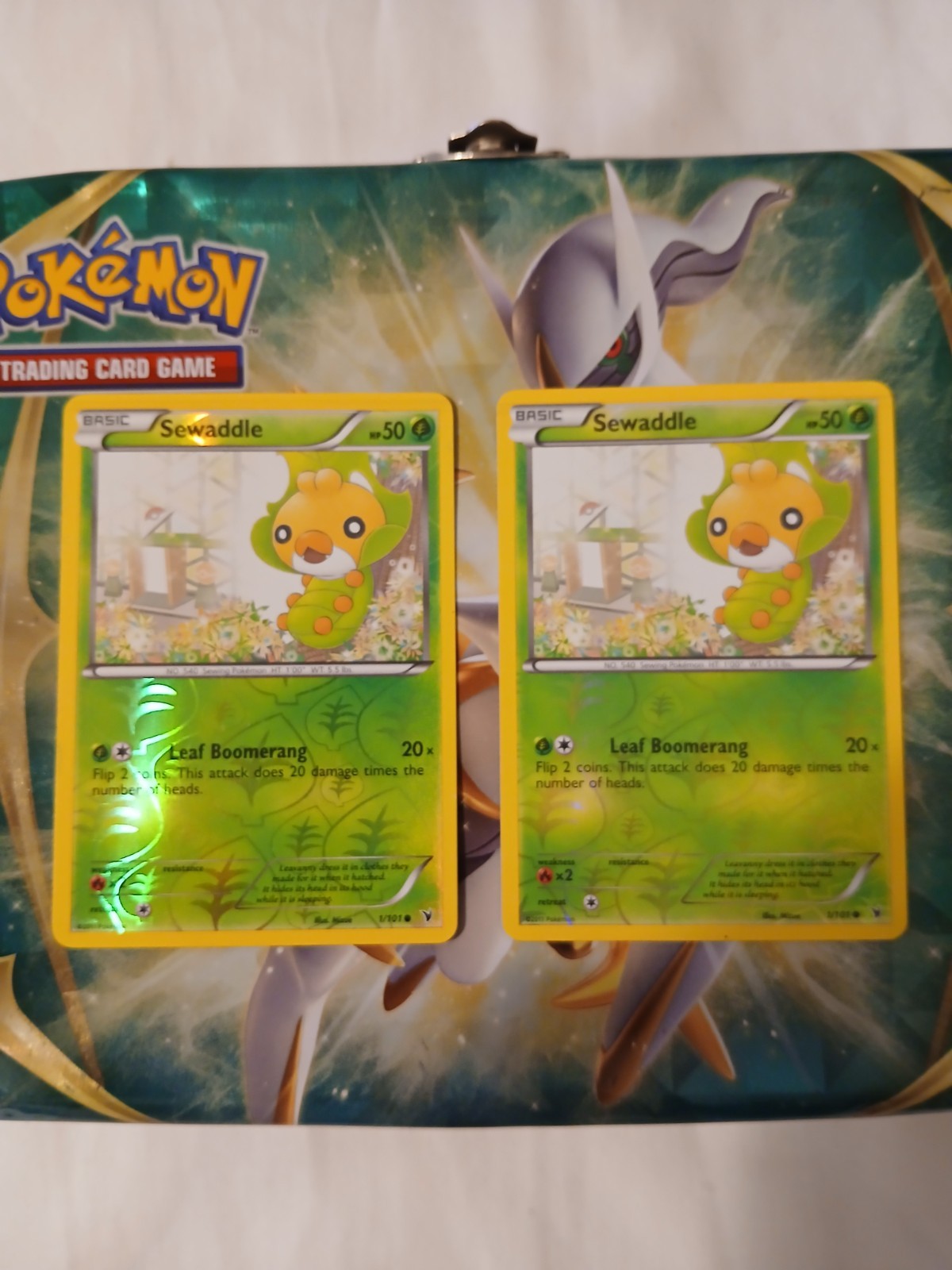 Pokemon - Sewaddle - 1/101  - Reverse Holo - Noble Victories - NM