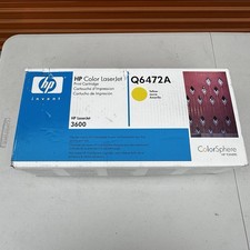 HP Genuine Original Q6472A Yellow Toner Cartridge Laser Print for LaserJet 3600