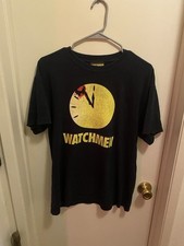 Vintage 2009 Watchmen Promo Shirt DC Comics Clock Blood Medium