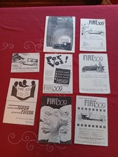 FIAT 509   8 x  Advertising Pubblicità Werbung originali anni 1925-1930
