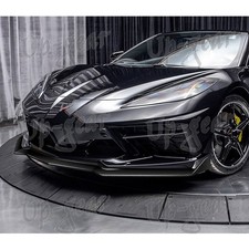 20202026 Corvette C8 5vm Style Carbon Fiber Front Bumper Lip Spoiler Splitter