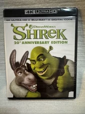 Shrek (4k Ultra HD + Blu-Ray + Digital, 2001) (20th Anniversary Edition) New