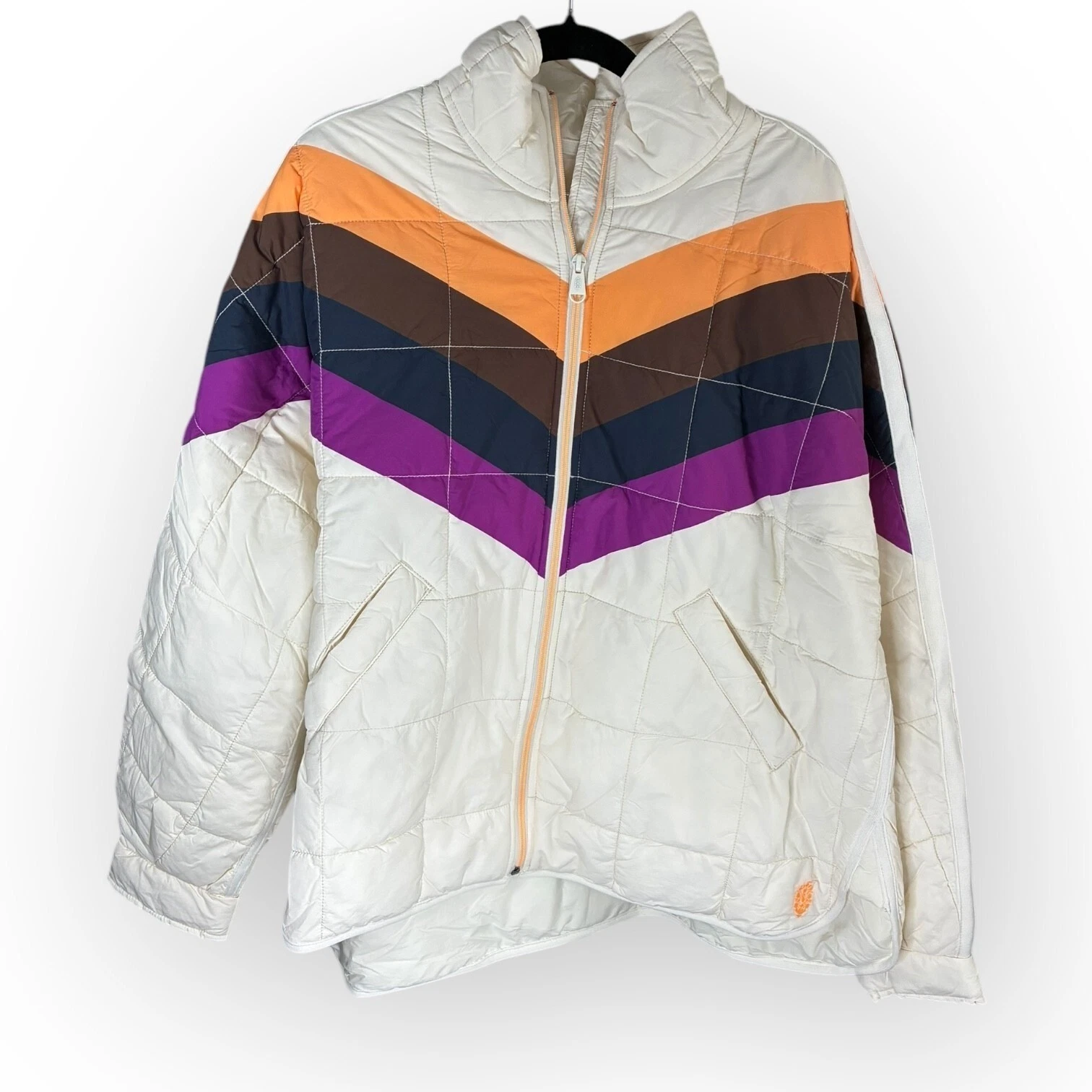 Free People FP Movement x HATCH Printed Puffer Jacket M Ivory Chevron NWT
Opens in a new window or t