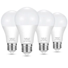 A19 LED Light Bulbs 100 Watt Equivalent, HengBo 6500K Daylight White Light Bu...
