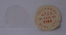ORIGINAL Automatic Electric No. Card (No. 320) for an A/E 40 or 50 Dial Ring