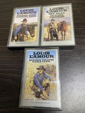 Bantam Audio Dramatization Louis L  amour 3-Cassette Set Tapes Vintage