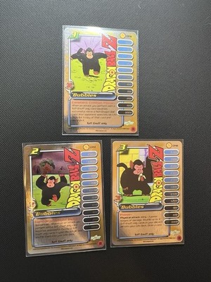 DRAGON BALL Z DBZ Capsule Corp Power Pack Bubbles 1-3 foil promo personality