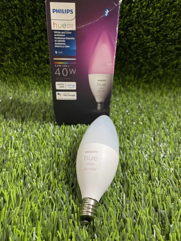 Philips Hue White & Color Ambiance SMART LED E12 40W Candle Light Bulb - Image 3 of 4