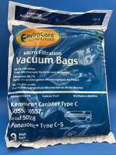 9 Sears Kenmore Type C Canister Vacuum Bags 5055, 50557 and 50558 By EnviroCare