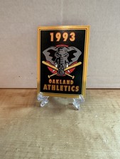 1993 OAKLAND A'S POCKET SCHEDULE SPONSORED BY KRON 4 