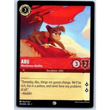 Abu Mischievous Monkey 103/204 Disney Lorcana Trading Card Single