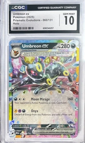 Umbreon ex 060/131 Sv: Prismatic Evolutions Holo CGC 10