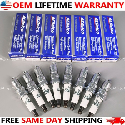 #ad 8Pcs OEM 41 162 Spark Plugs for Chevrolet Genuine 41162 Platinum 19417055 US $32.99