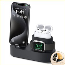 Elago 3 In 1 Charging Station For iPhone, AirPods, Apple Watch EST-TRIO-BK