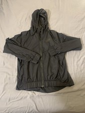 Nike Windrunner Windbreaker Vented Jacket Black Full Zip Hooded Womens Sz S