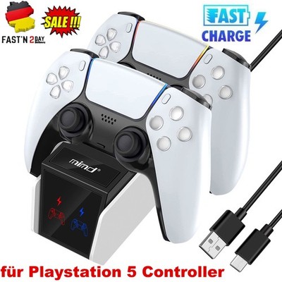 PS5 Controller Ladestation mit LED Anzeige für Playstation 5 Slim/Pro Controller
