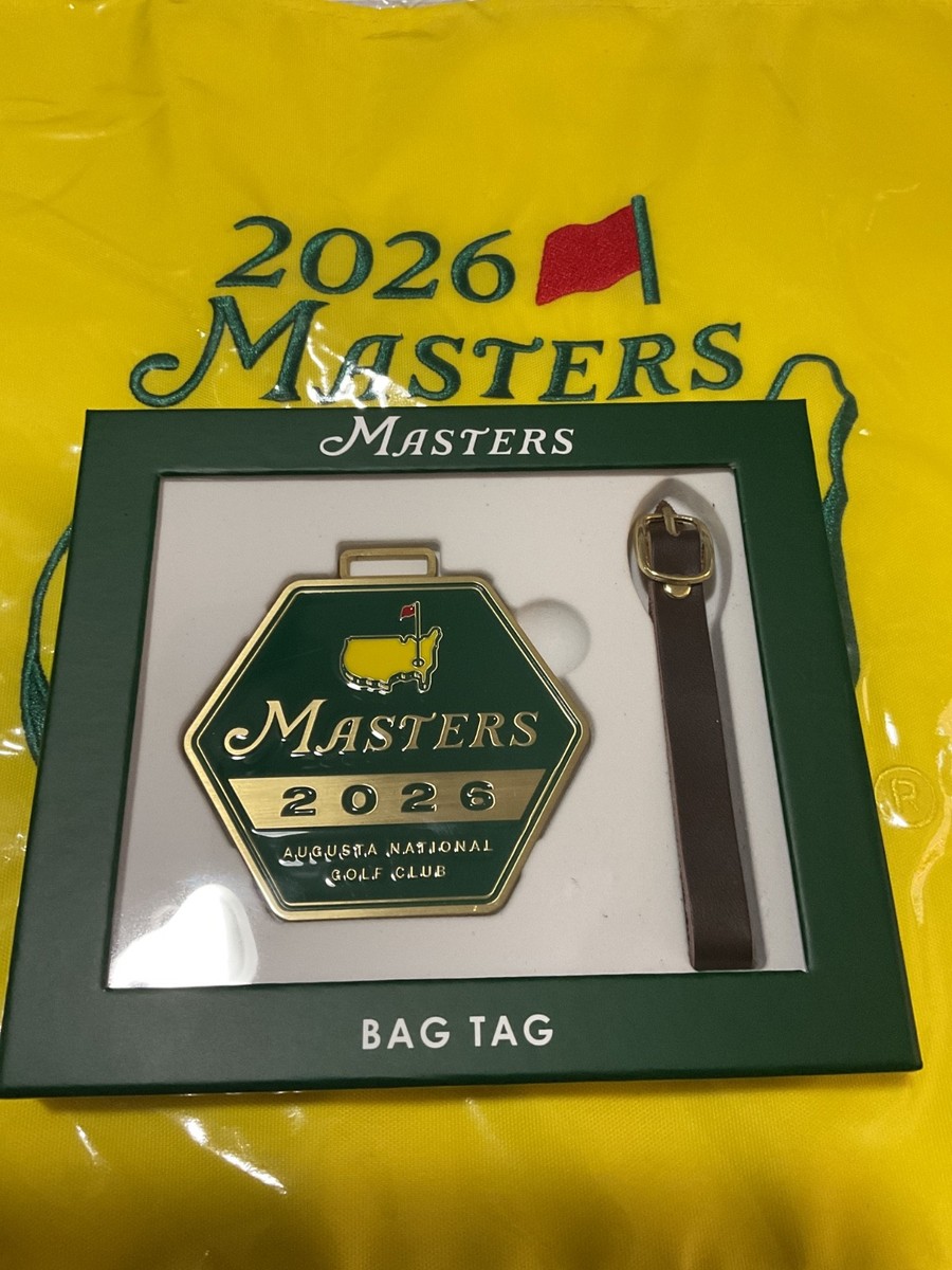 MASTERS TOURNAMENT 2025 バッグタグ 2026 Masters Tournament Metal Bag Tag /Leather Strap Augusta