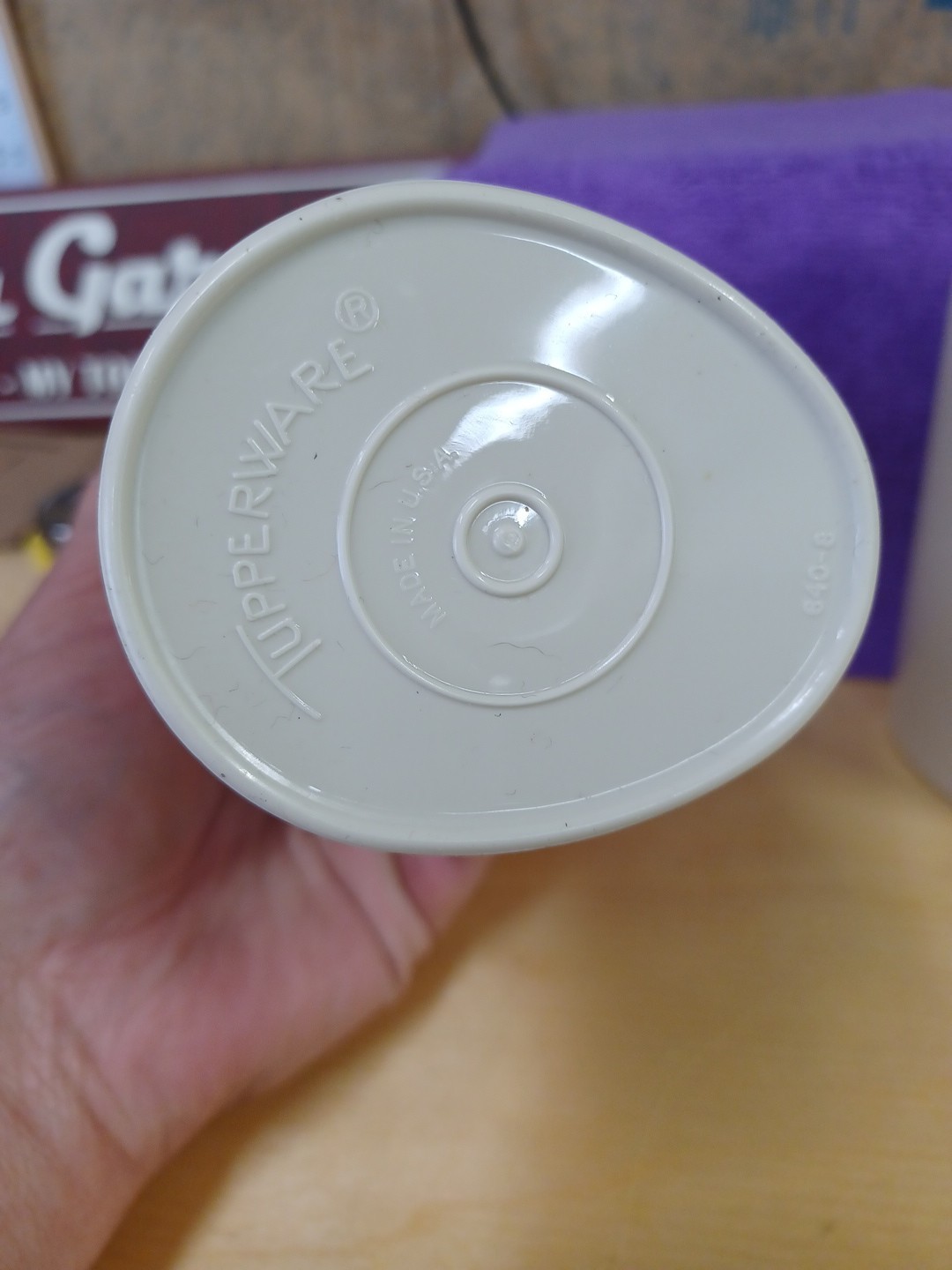 Vintage Tupperware Condiment Set - Ketchup Mustard Mayo Pump Dispensers