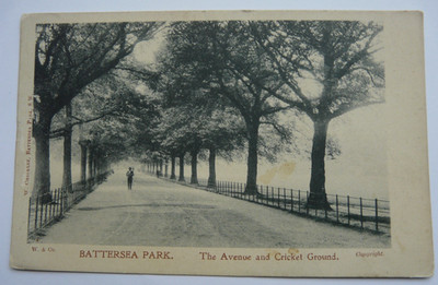 London - Battersea Park. The Avenue & Cricket Ground. W Checkley Battersea Park