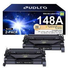 HP 148A Black Toner Cartridge 2 Pack High Yield Compatible LaserJet Printers