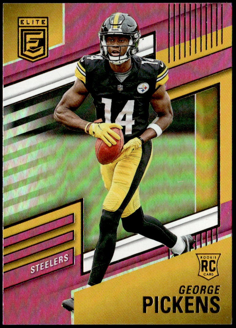 2022 Donruss Elite #125 George Pickens Pink Rookie E1