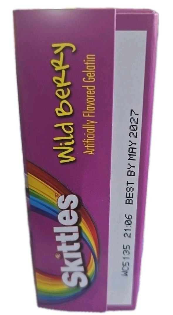 6x Packs Skittles Wild Berry Fat Free Flavored Gelatin | 3.89oz | Fast Shipping