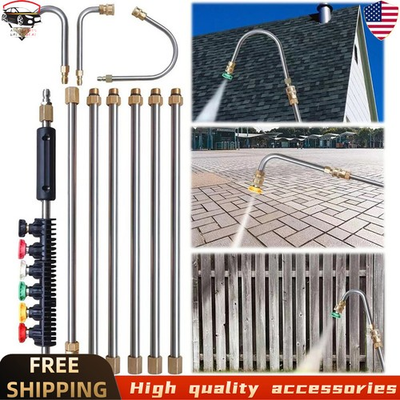 #ad #ad 4000PSI High Pressure Washer Extension Wand Set Telescopic Lance w Spray Nozzle $25.49