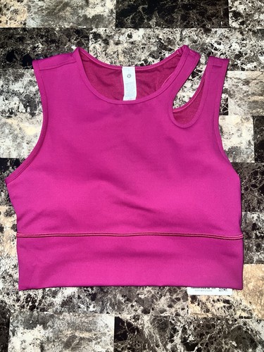 LULULEMON MASTERED MOTION CROPPED TANK MAGENTA PURPLE COLOR SIZE 6 NWT - Bild 3 von 9
