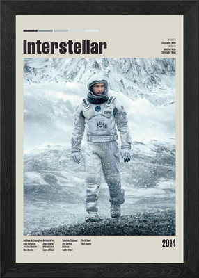 Interstellar Movie Poster Framed Wall Art Poster Canvas Print Picture