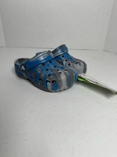 Crocs Classic Baya Marbled Clog T Multi Blue Grey Toddler Size C9 NEW